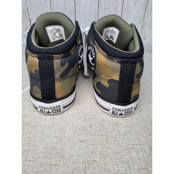 Converse Chuck Taylor All Star Mid Black Camo Sneakers Men 8.5 Women 10 - Picture 4 of 6
